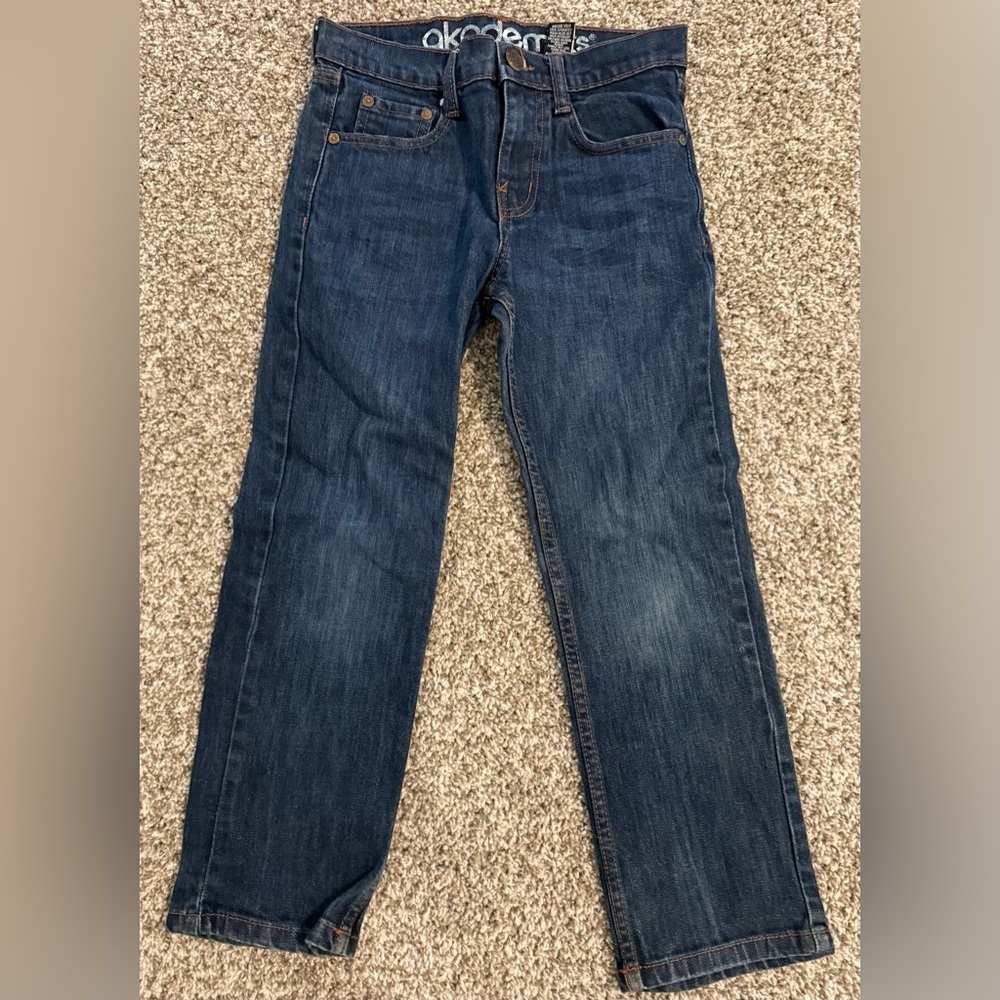 Boys Academiks Denim Jeans ~ Adjustable Waist Size 8